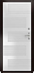 Дверь ДвериПРО Л-43 ФЛ-185 (10мм, ПВХ Ясень белый) DPRO226063 фото